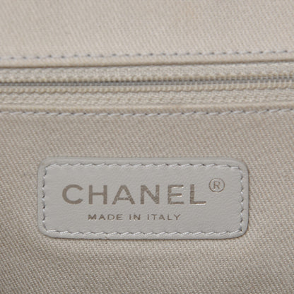 Chanel Glazed Calfskin Large Deauville Tote Ivory 6 of 13