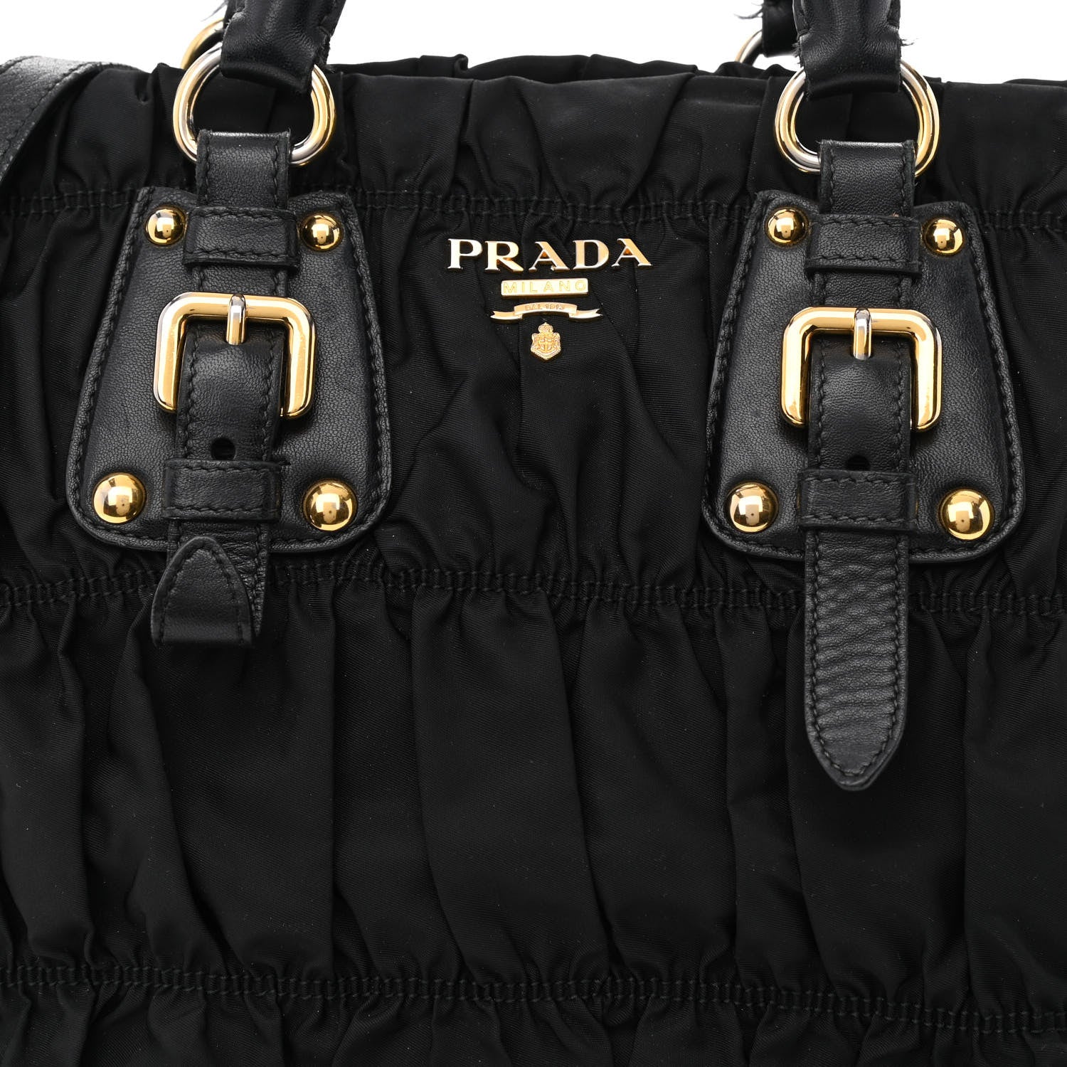 Prada Tessuto Nylon Gaufre Tote Black 9 of 13