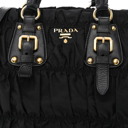 Prada Tessuto Nylon Gaufre Tote Black 9 of 13