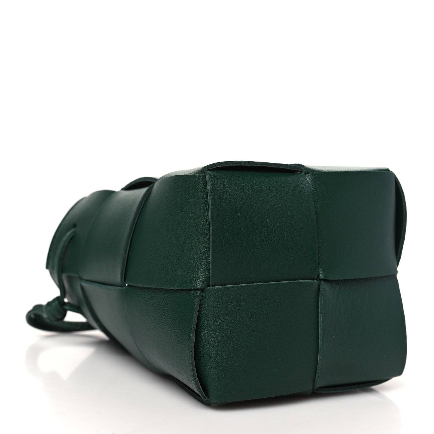 Nappa Maxi Intrecciato Mini Cassette Bucket Bag Raintree