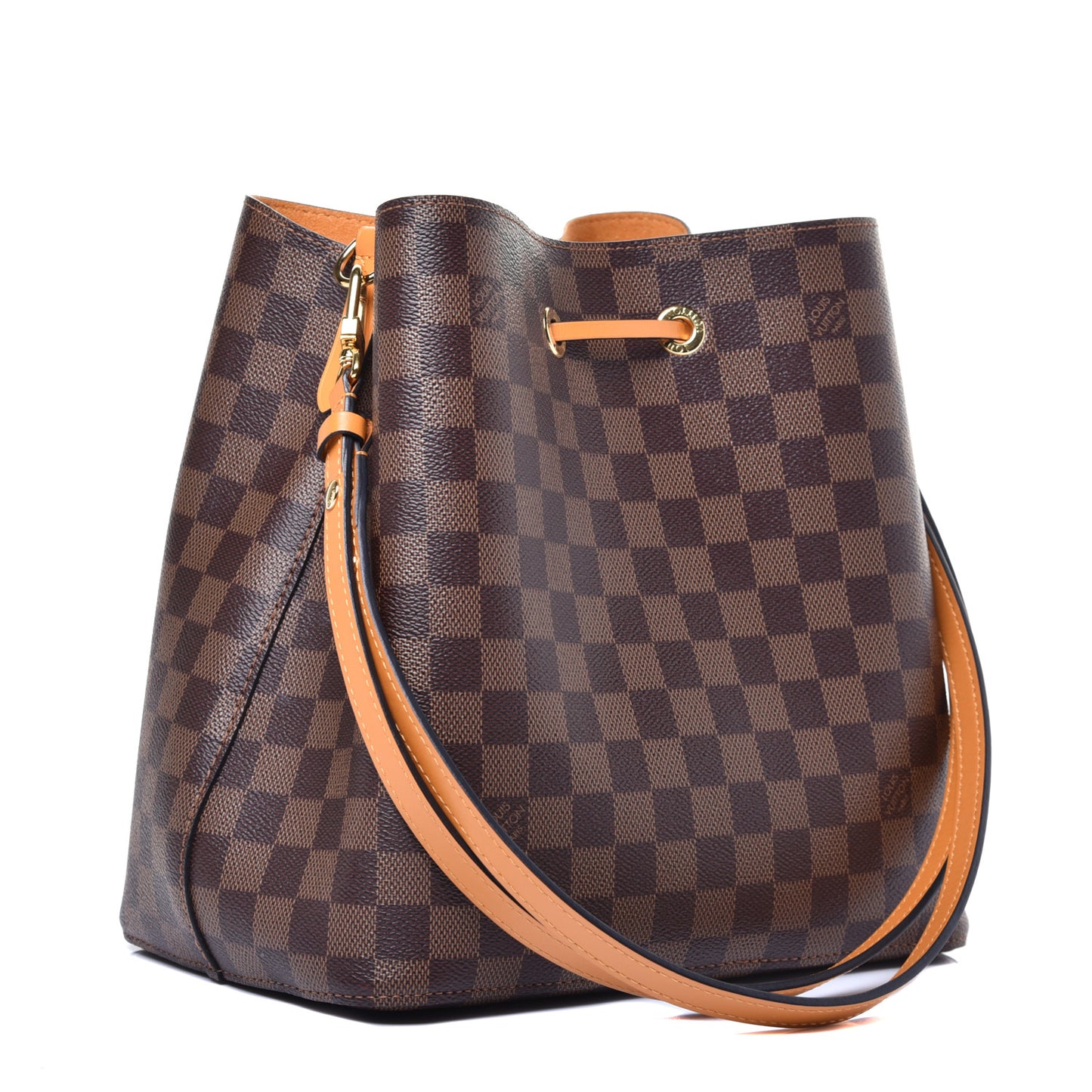 Damier Ebene Neonoe MM Safran