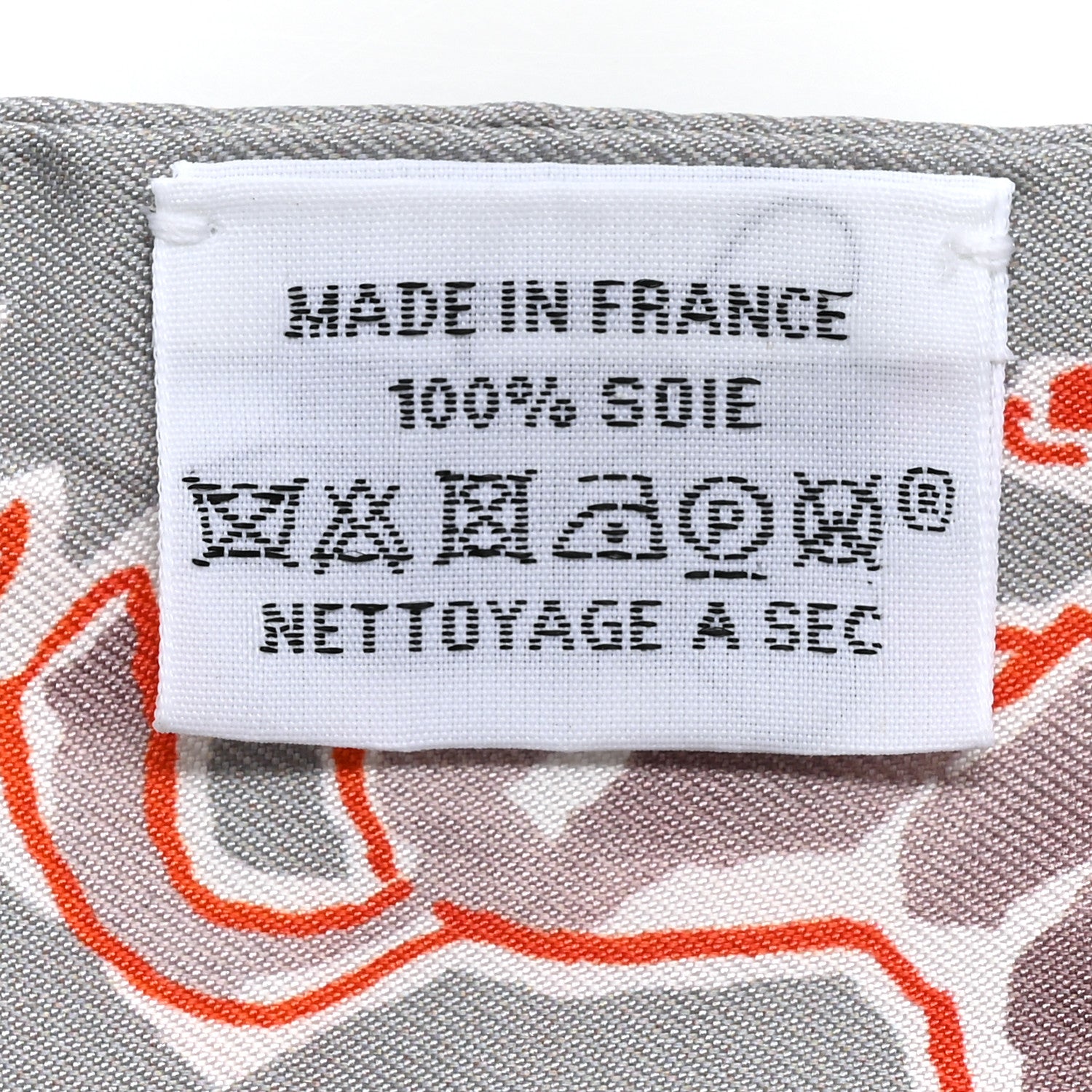 Hermes Silk Chevaux En Liberte Twilly Gris Perle Rouge White 3 of 5