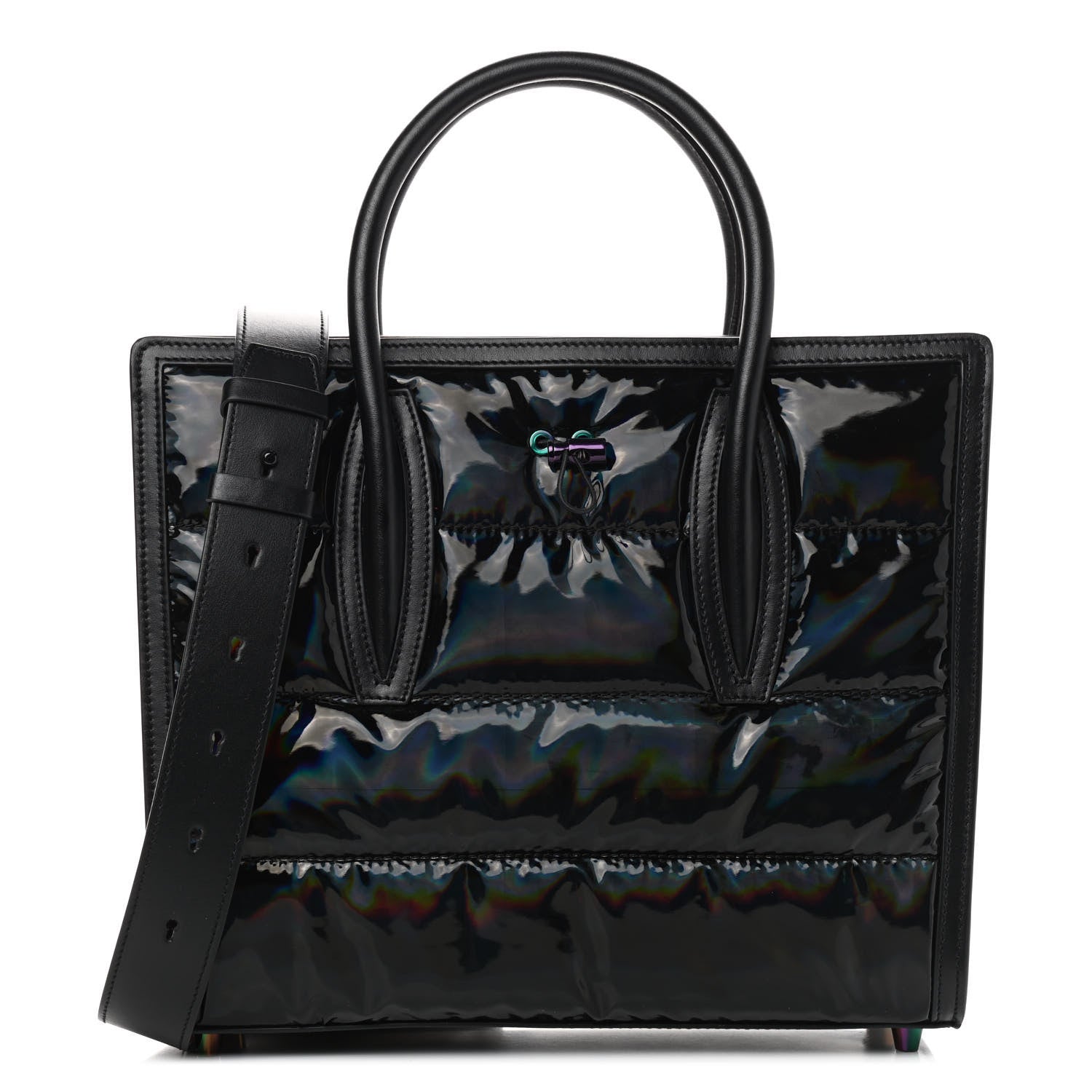 Christian Louboutin Patent Puffy Medium Paloma Black 1 of 9
