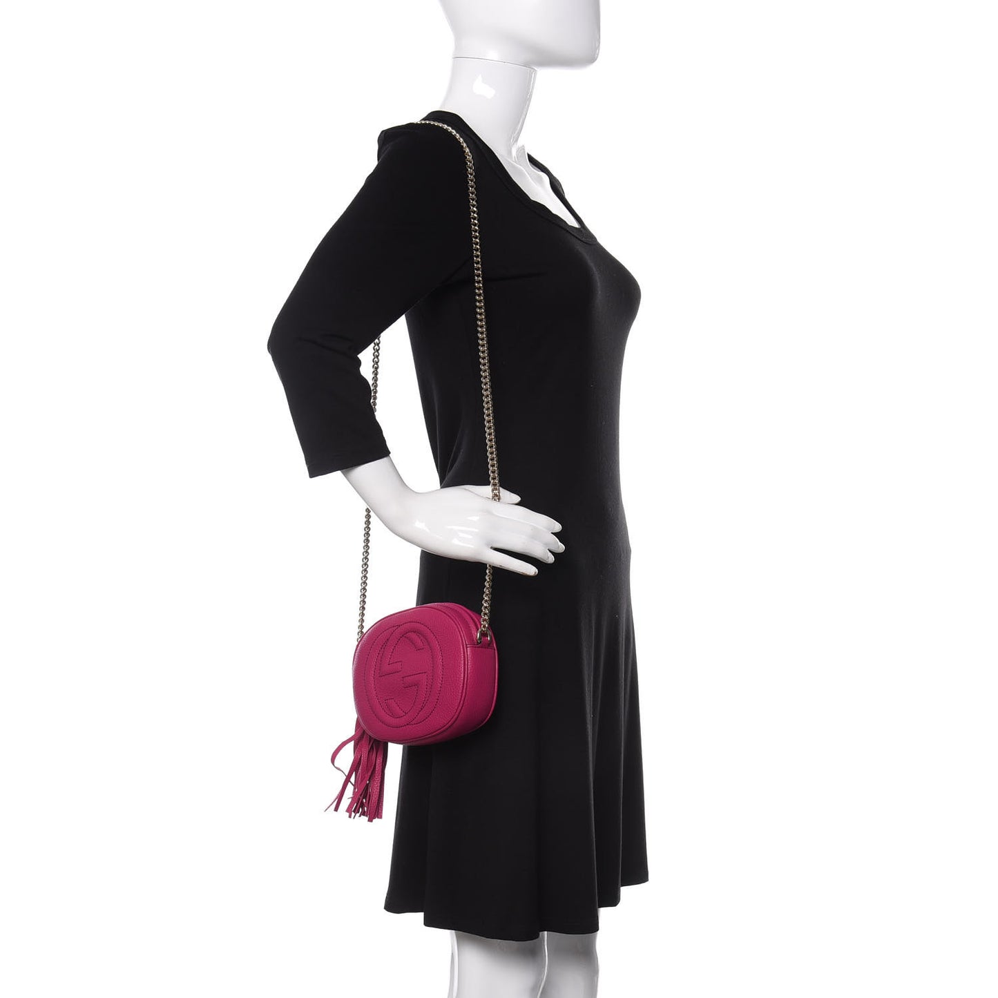 Cellarius Calfskin Mini Soho Chain Bag Bright Bouganville