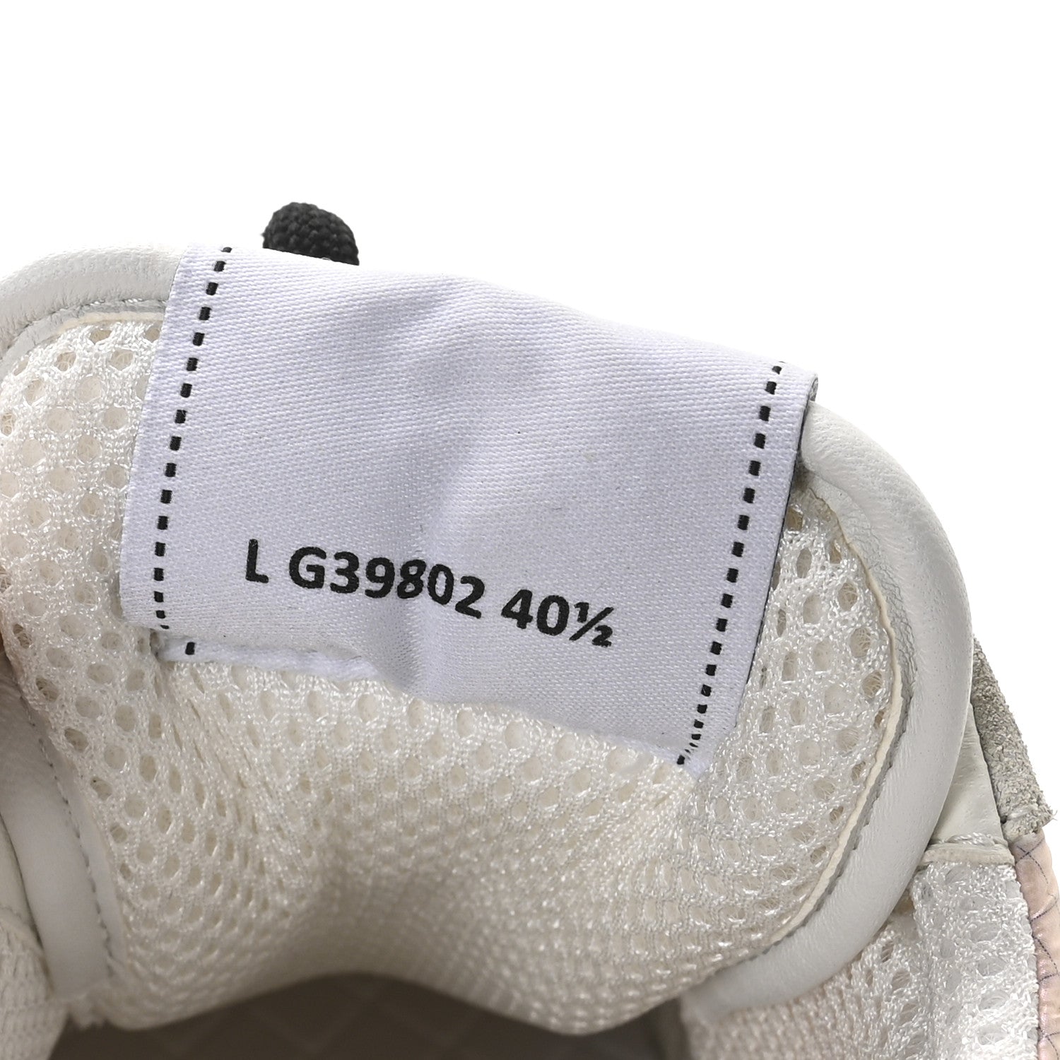 Chanel Suede Fabric Calfskin Womens CC Sneakers 40.5 Pink Grey White 8 of 9