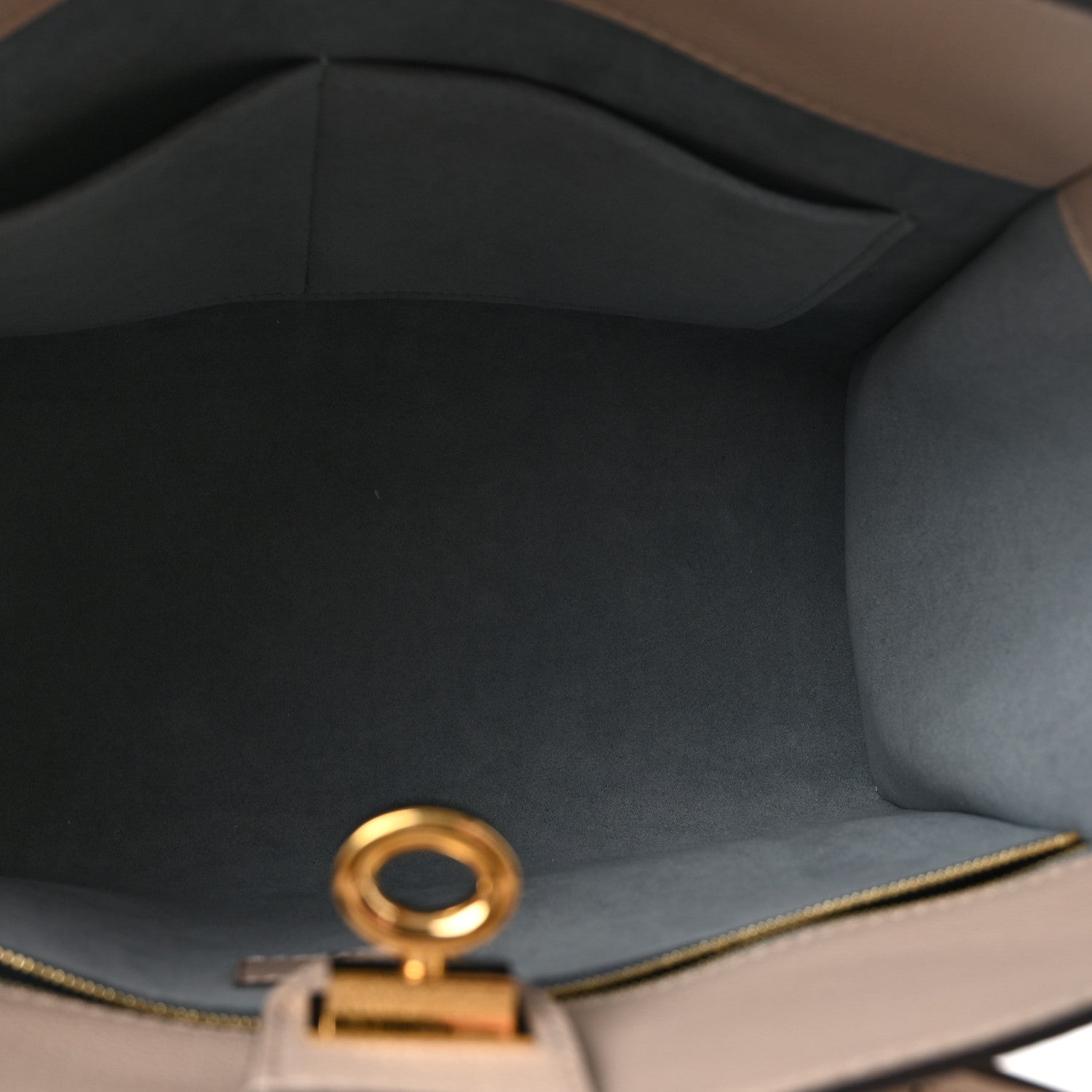 Louis Vuitton Calfskin Monogram On My Side MM Greige 5 of 9