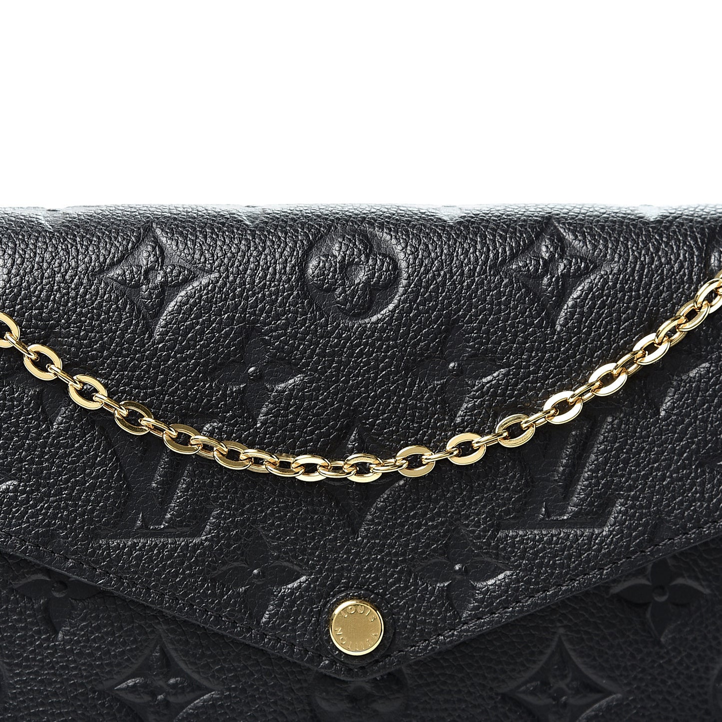 Empreinte Pochette Felicie Chain Wallet Black
