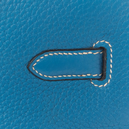 Hermes Togo Birkin 35 Blue Jean 10 of 31