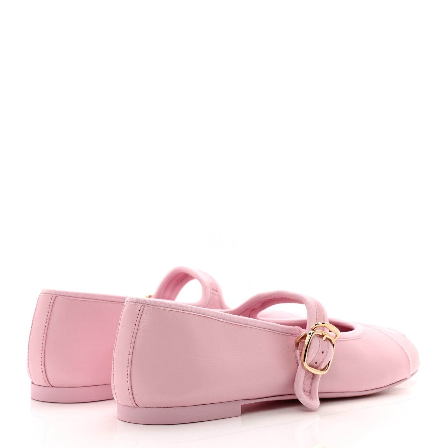 Lambskin Mary Jane Flats 37.5 Pink