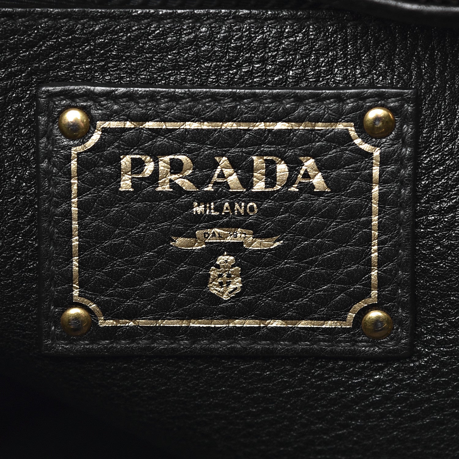Prada Vitello Daino Tote Black 6 of 13