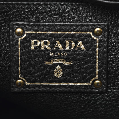 Prada Vitello Daino Tote Black 6 of 13