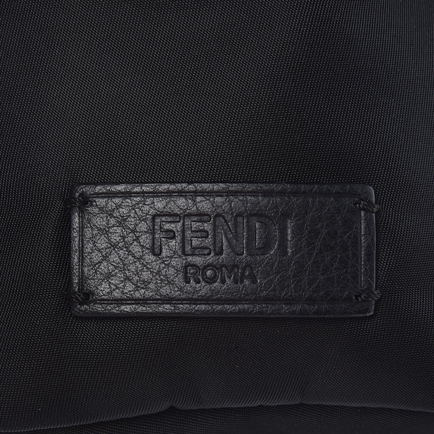Fendi Nylon Vitello Dolce Goat Fox Fur Crocodile Monster Eyes Mini Backpack Black Sunflower 8 of 8