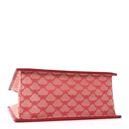 MCM Lauretos Nappa Medium Himmel Shopper Tote Red 4 of 9