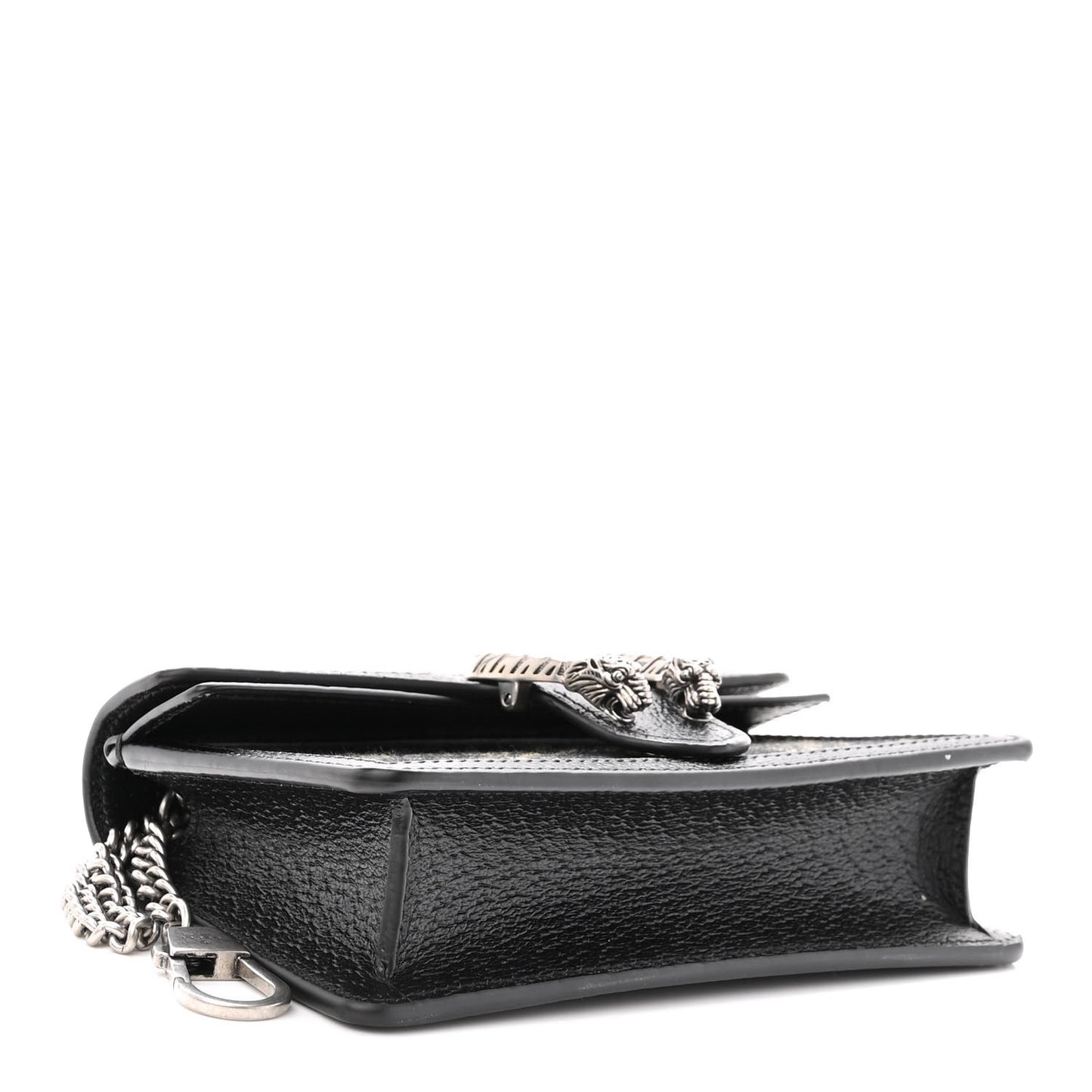 Jacquard Black Denim GG Monogram Super Mini Dionysus Shoulder Bag Black Ivory