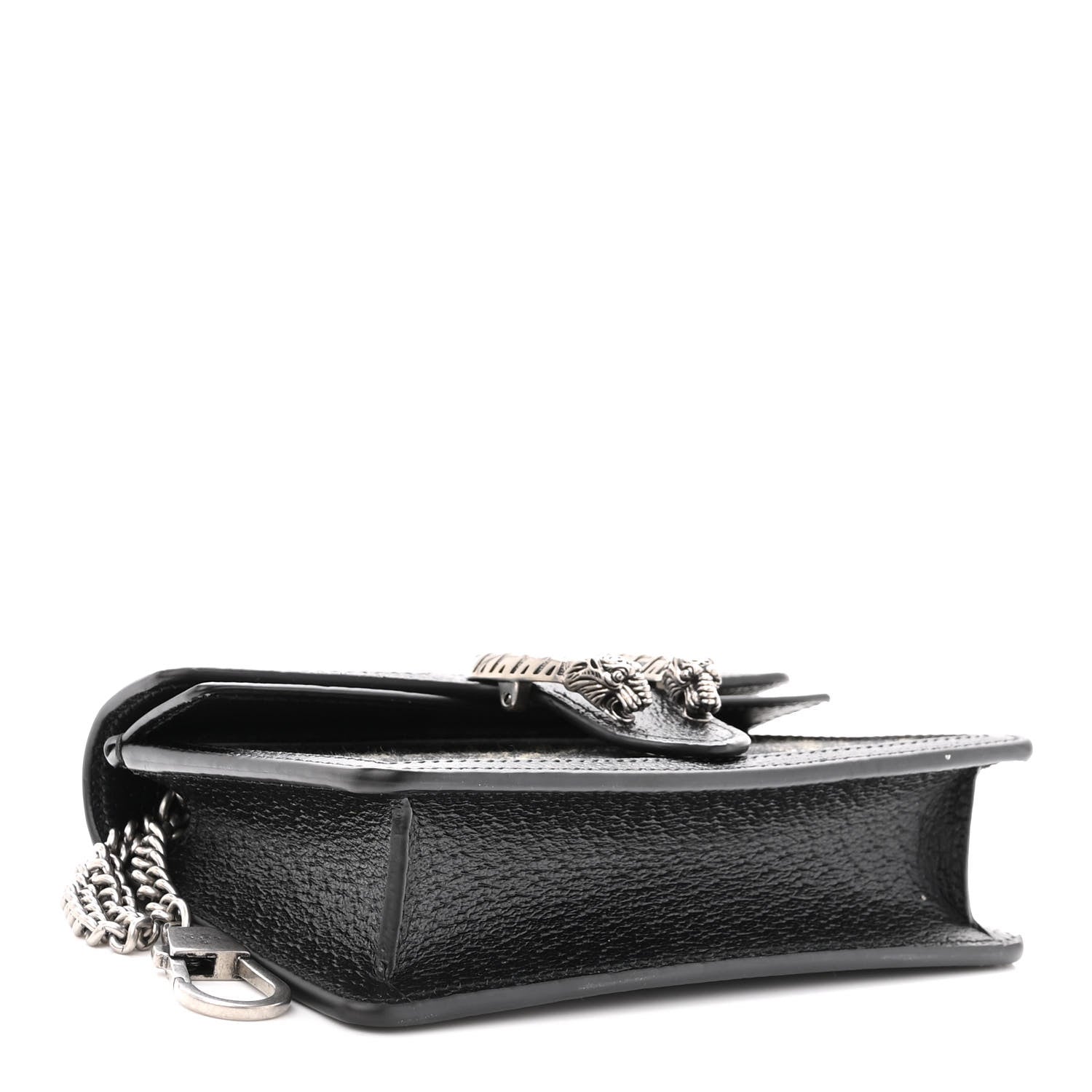 Gucci Jacquard Black Denim GG Monogram Super Mini Dionysus Shoulder Bag Black Ivory 4 of 9