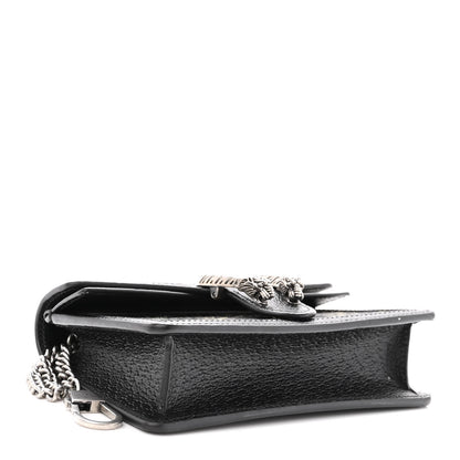 Gucci Jacquard Black Denim GG Monogram Super Mini Dionysus Shoulder Bag Black Ivory 4 of 9