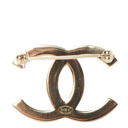 Chanel Baguette Crystal Quilted CC Brooch Gold 3 of 6