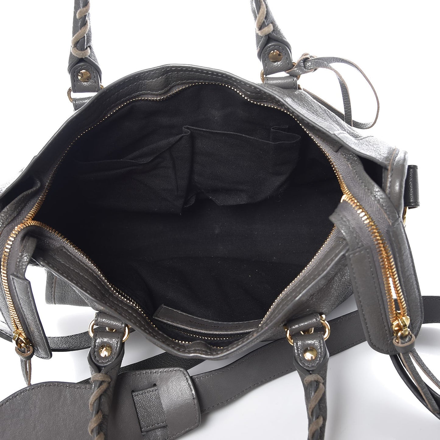 Chevre Gold Metallic Edge Hardware S City Gris Acier