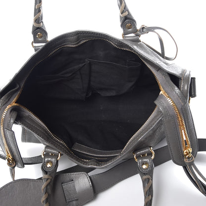 Balenciaga Chevre Gold Metallic Edge Hardware S City Gris Acier 6 of 20