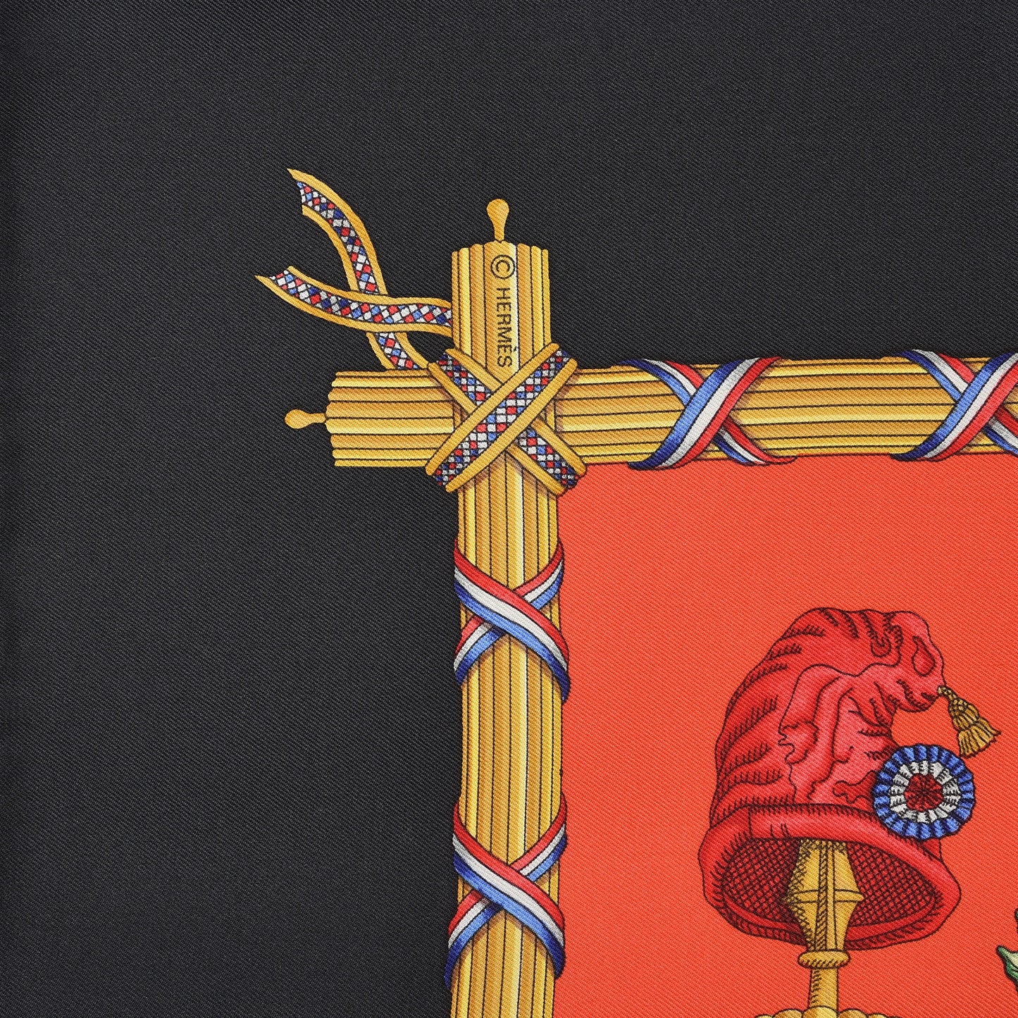 Silk Republique Francaise Liberte Egalite Fraternite 1789 Scarf 90