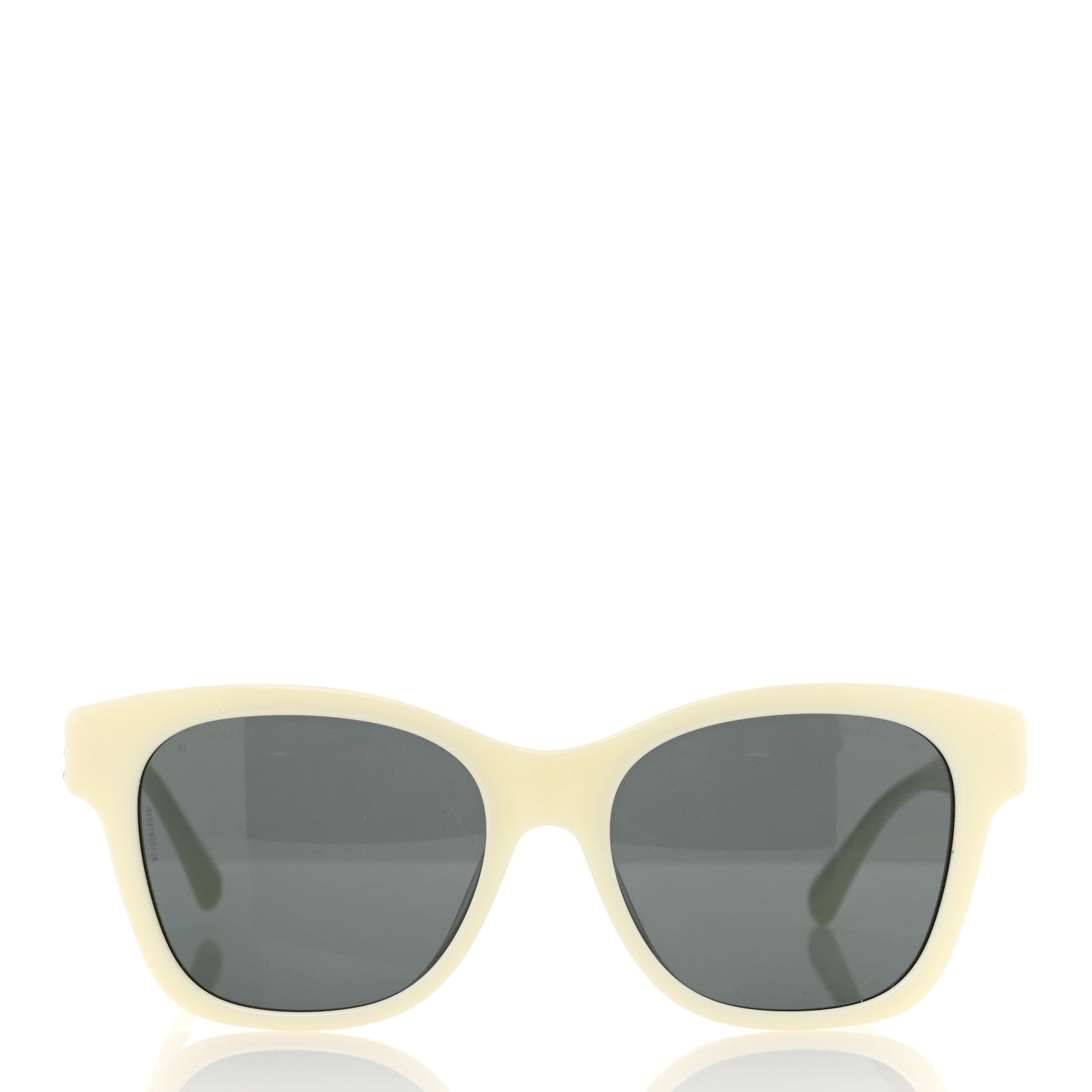 Chanel Acetate Pearl Square CC Sunglasses 5482 White 2 of 7