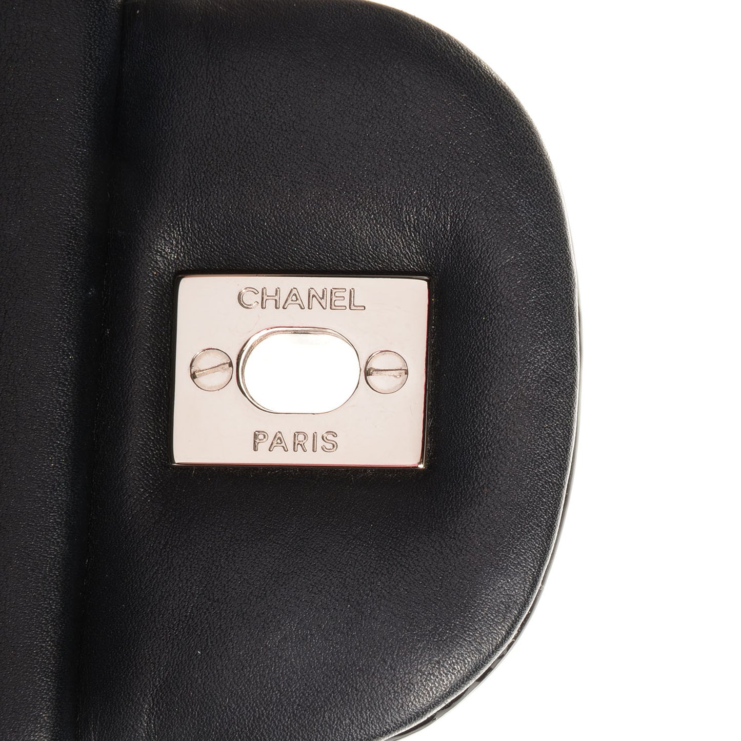 Patent Jumbo Double Flap Black