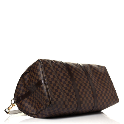 Louis Vuitton Damier Ebene Keepall Bandouliere 55 5 of 12