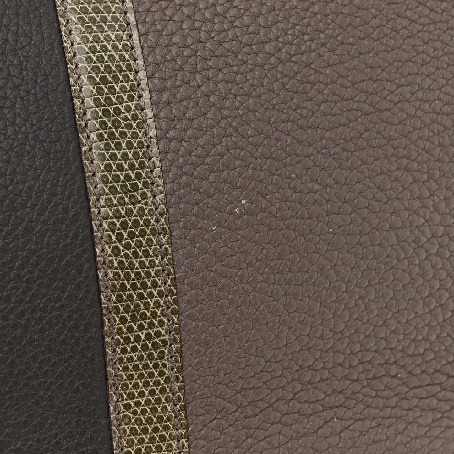 Taurillon Clemence Lizard Club Birkin 35 Etain Graphite