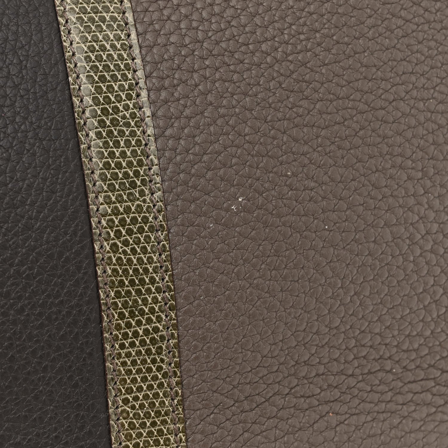 Hermes Taurillon Clemence Lizard Club Birkin 35 Etain Graphite 14 of 15