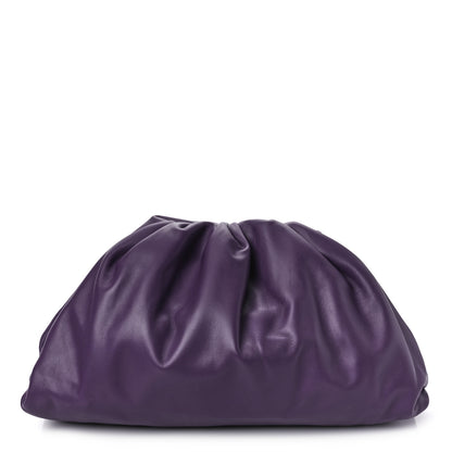Bottega Veneta Smooth Butter Calf The Pouch Oversized Clutch Raisin 1 of 10