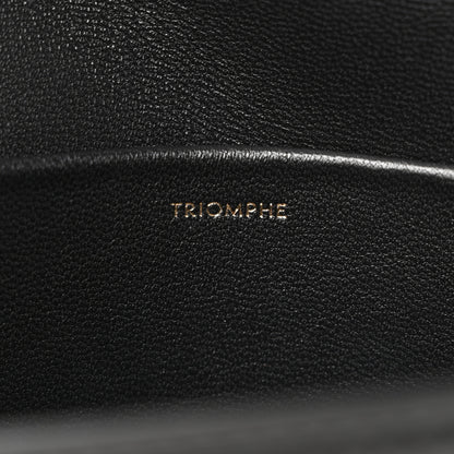 Celine Shiny Calfskin Triomphe Shoulder Bag Black 7 of 12