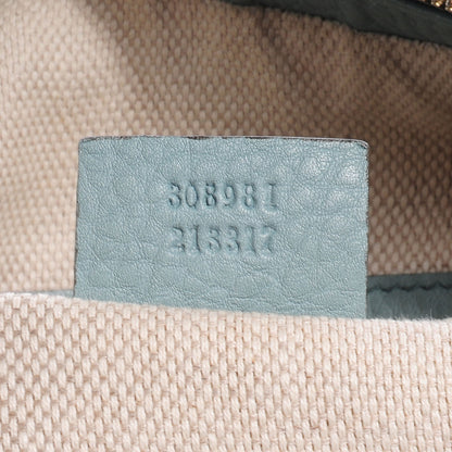 Gucci Calfskin Medium Soho Chain Hobo Splash Blue 7 of 8