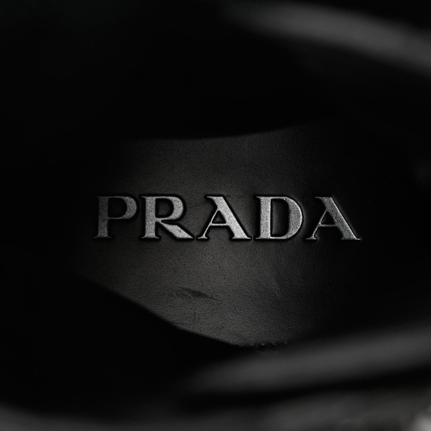 Prada Spazzolato Rois Re-Nylon Metal Triangle Logo Mens Monolith Pouch Pocket 60mm Combat Boots 9 Black 7 of 11