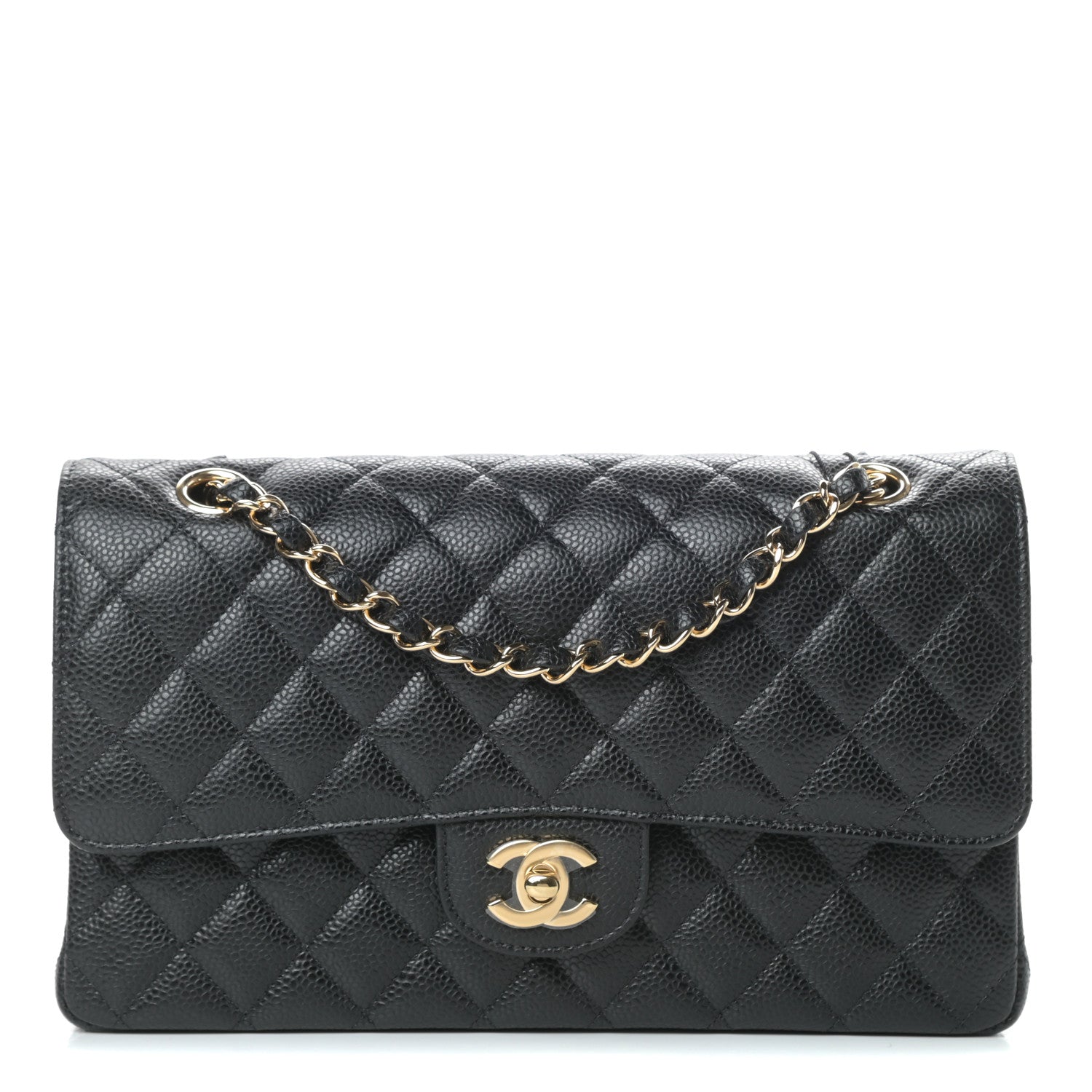 Chanel Caviar Quilted Medium Double Flap Black 1 of 11