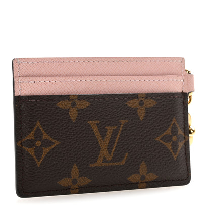 Louis Vuitton Monogram LV Charms Card Holder Rose Ballerine 3 of 7
