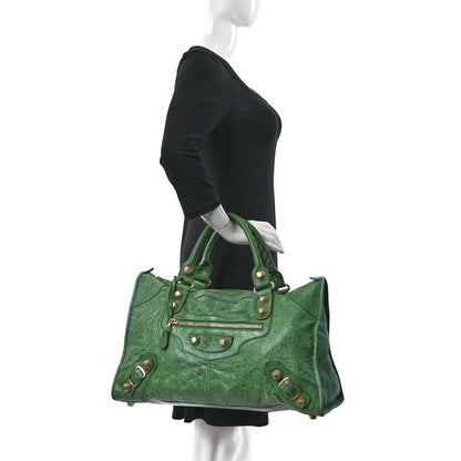 Balenciaga Agneau Giant 21 Gold Hardware Work Vert Gazon 2 of 17