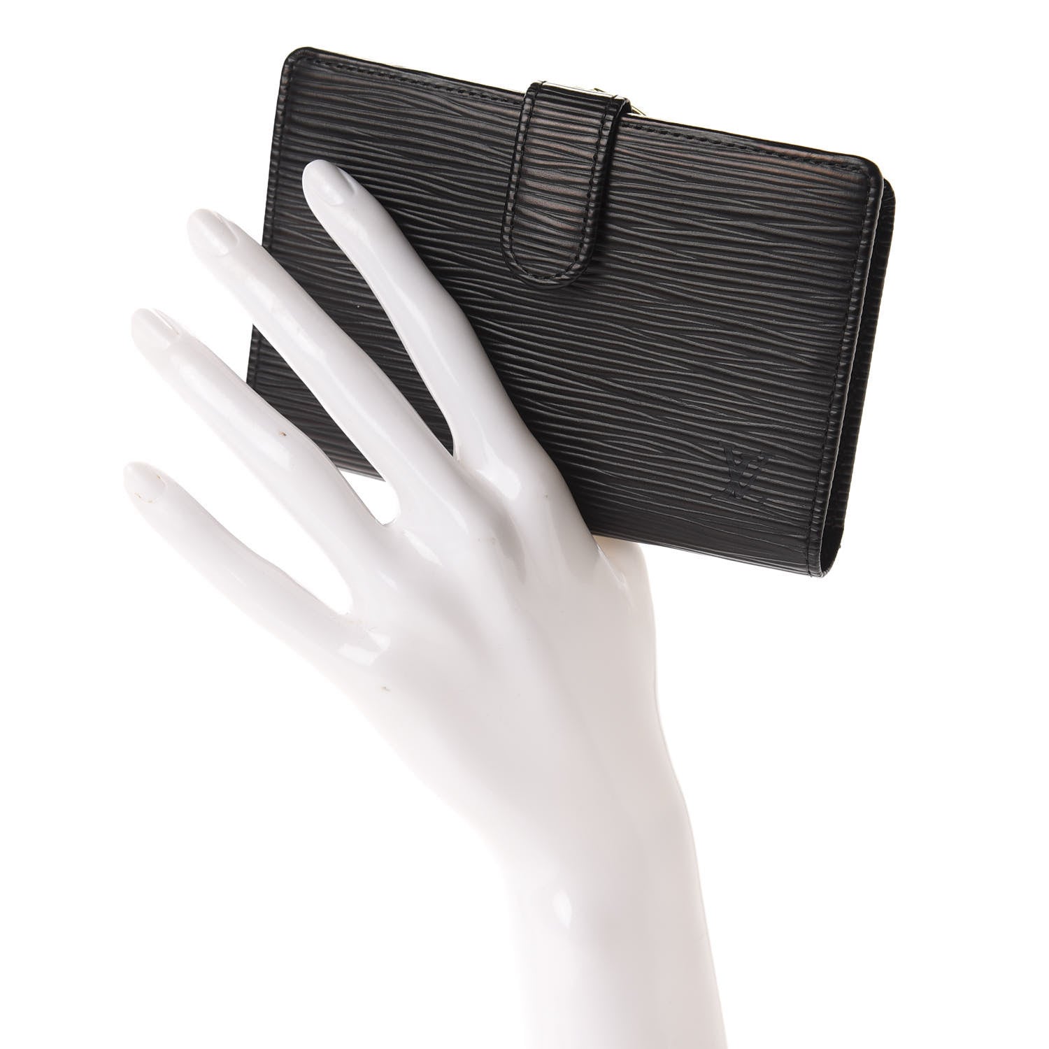 Louis Vuitton Epi French Purse Wallet Black 2 of 7
