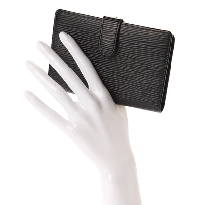 Louis Vuitton Epi French Purse Wallet Black 2 of 7