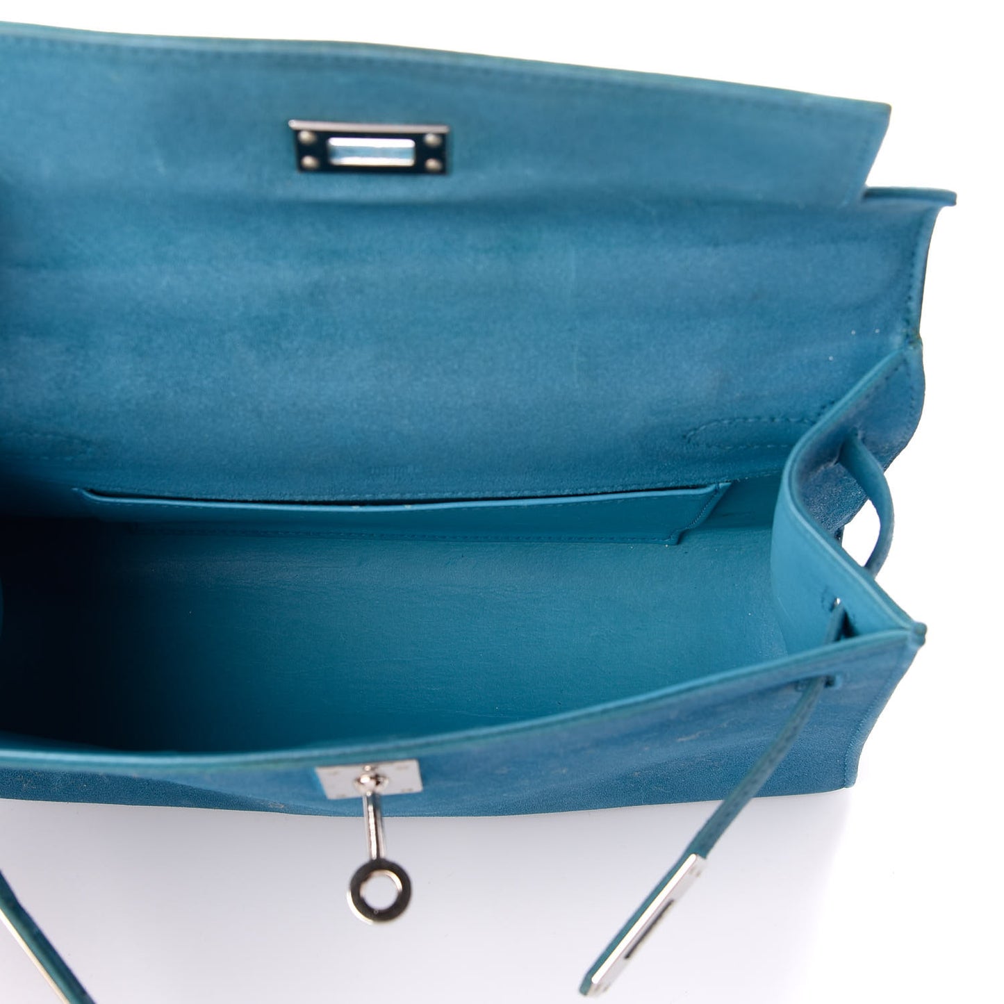 Veau Doblis Kelly Pochette Turquoise