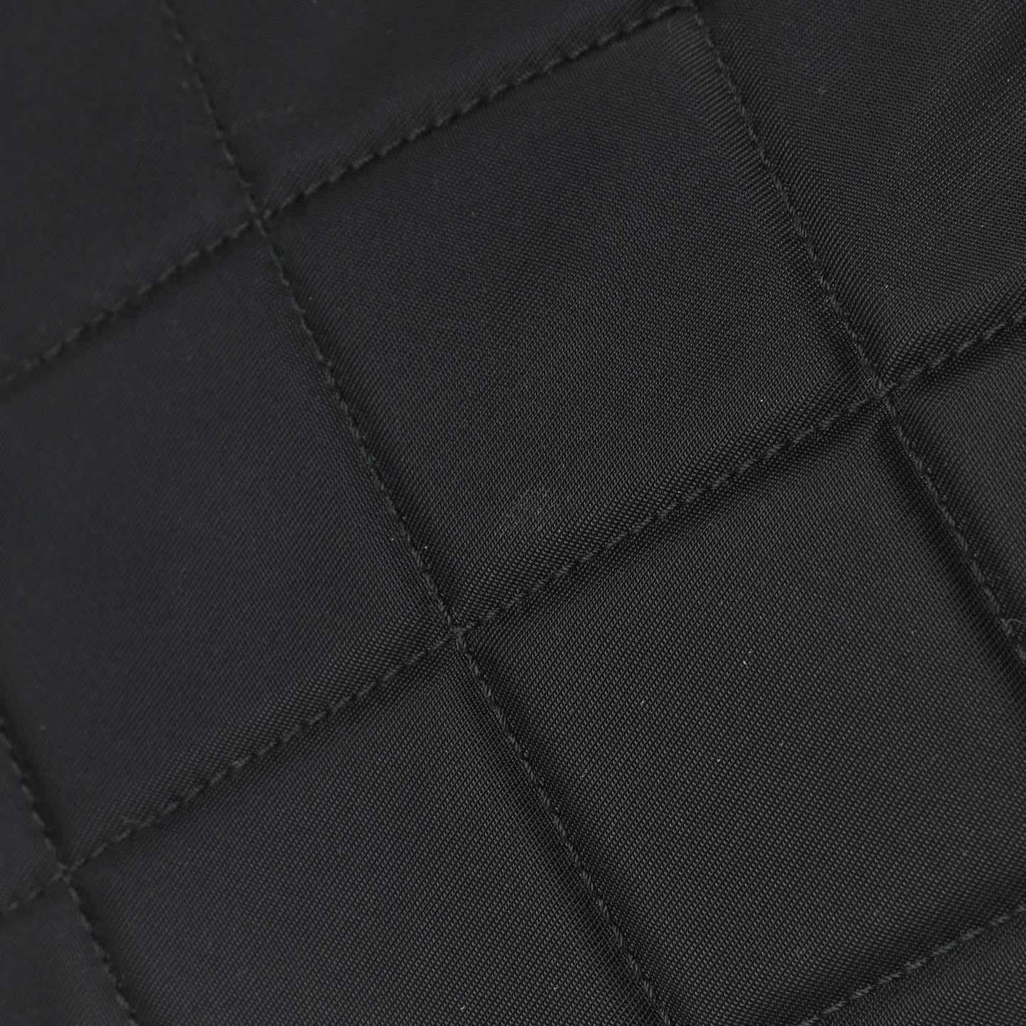 Nylon Tessuto Impuntu Quilted Shoulder Bag Black