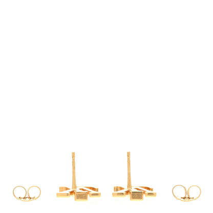 Louis Vuitton Metal LV Iconic Earrings Gold 3 of 6