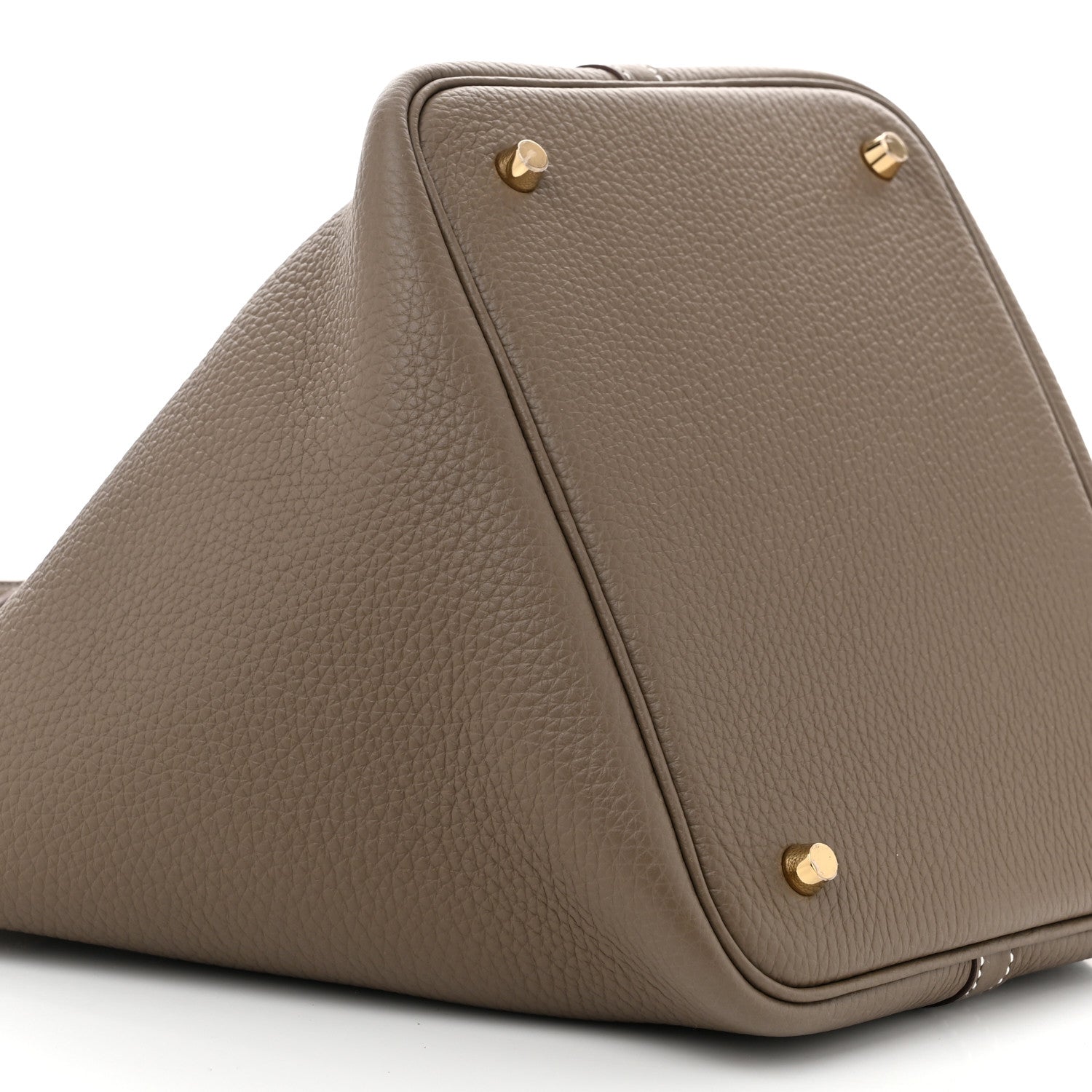 Hermes Taurillon Clemence Picotin Lock 22 MM Etoupe 9 of 11