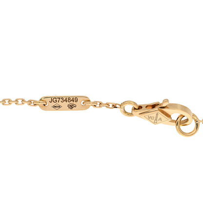 Van Cleef & Arpels 18K Yellow Gold Mother of Pearl Sweet Alhambra Bracelet 3 of 4