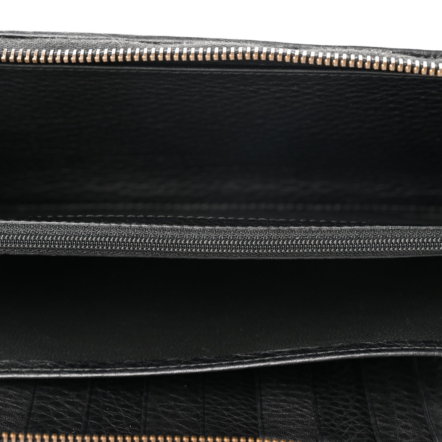 Calfskin 1973 Zip Around Wallet Black