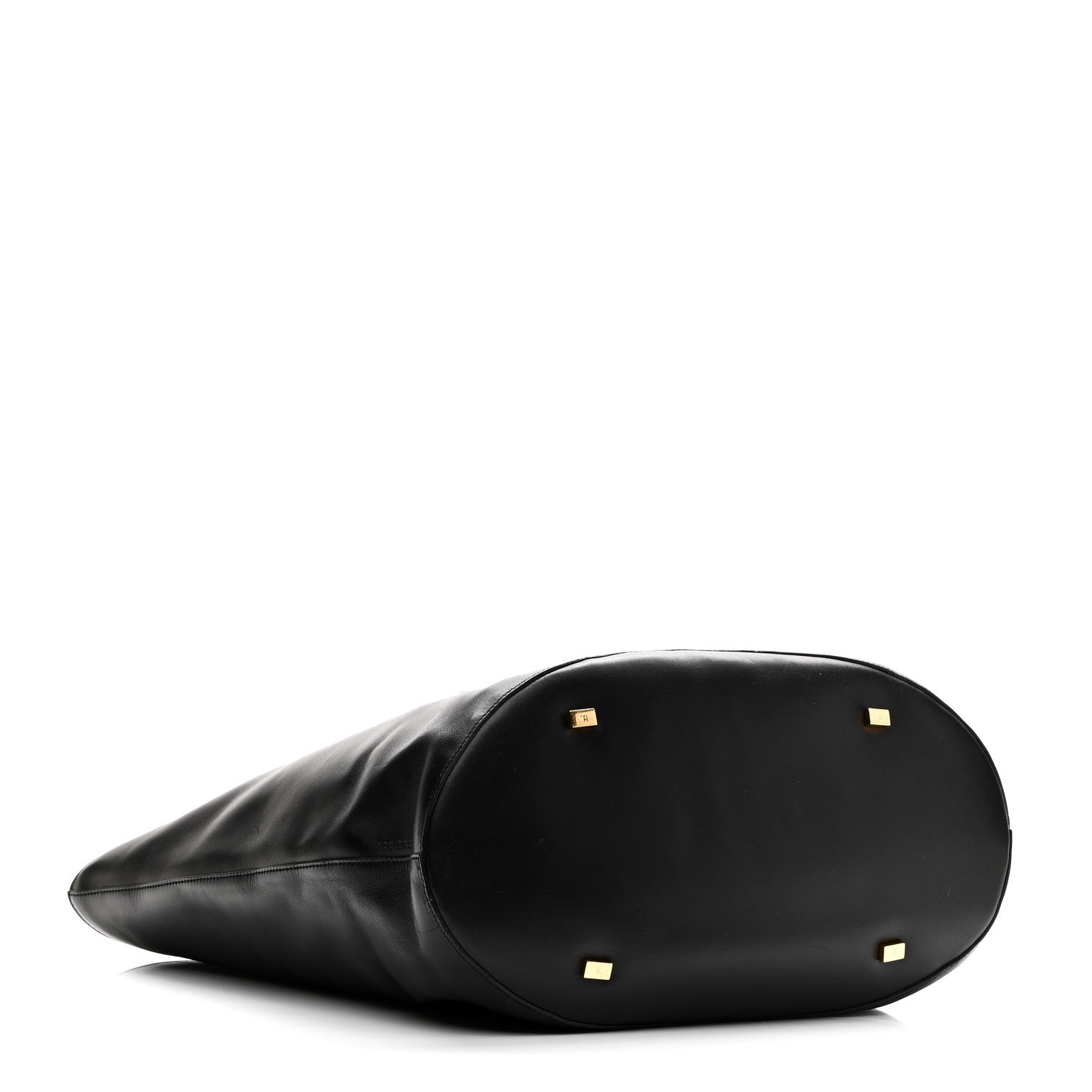 The Row Sleek Calfskin Tote 12 1/2 Black 4 of 9