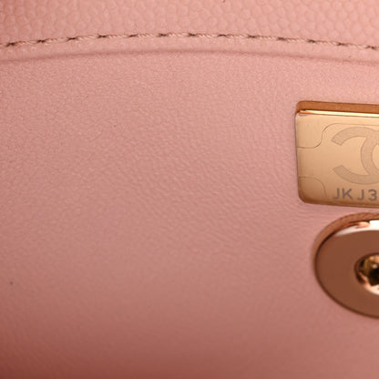 Chanel Caviar Quilted Mini Coco Handle Flap Pink 8 of 11