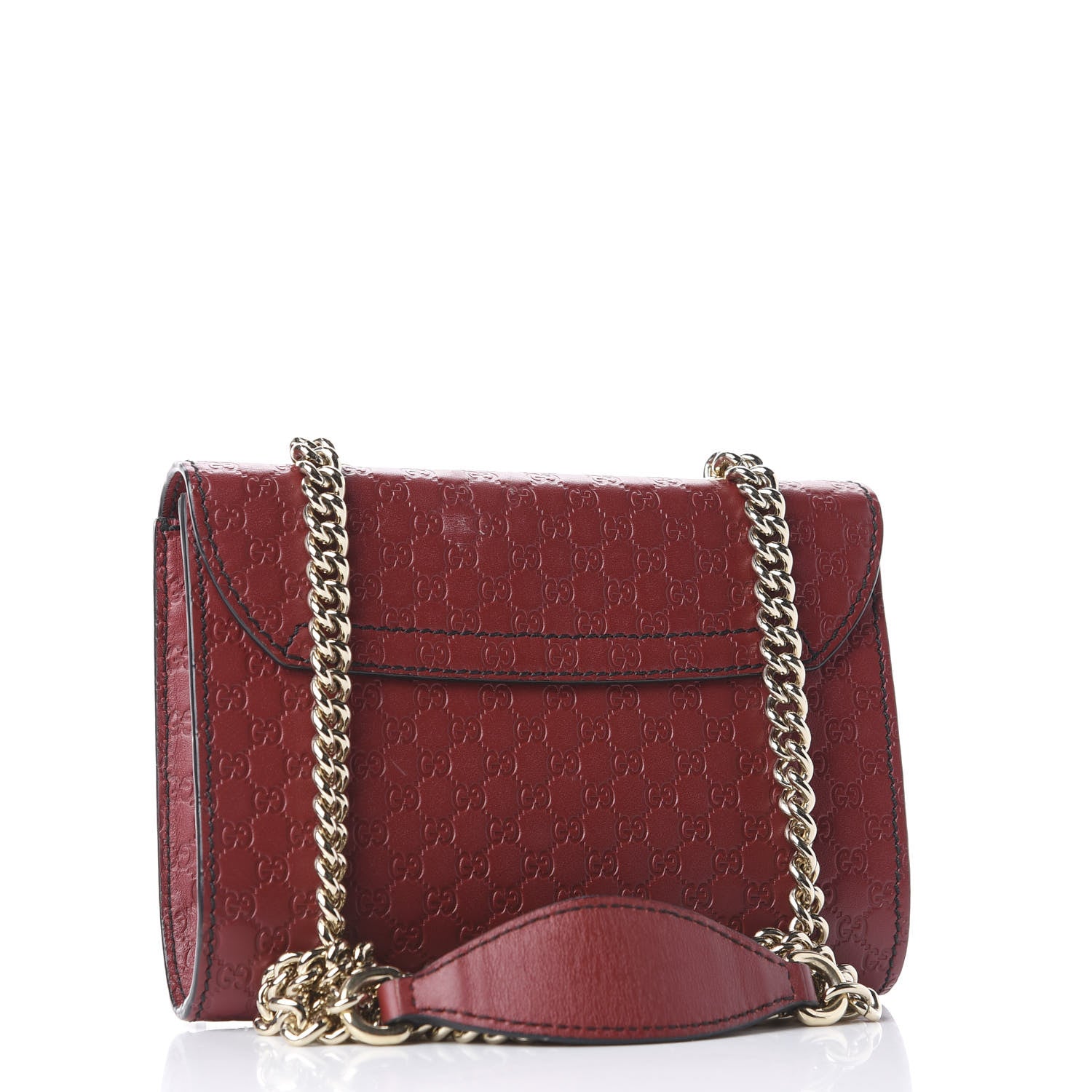 Gucci Soft Microguccissima Mini Emily Chain Shoulder Bag Rosso 2 of 9