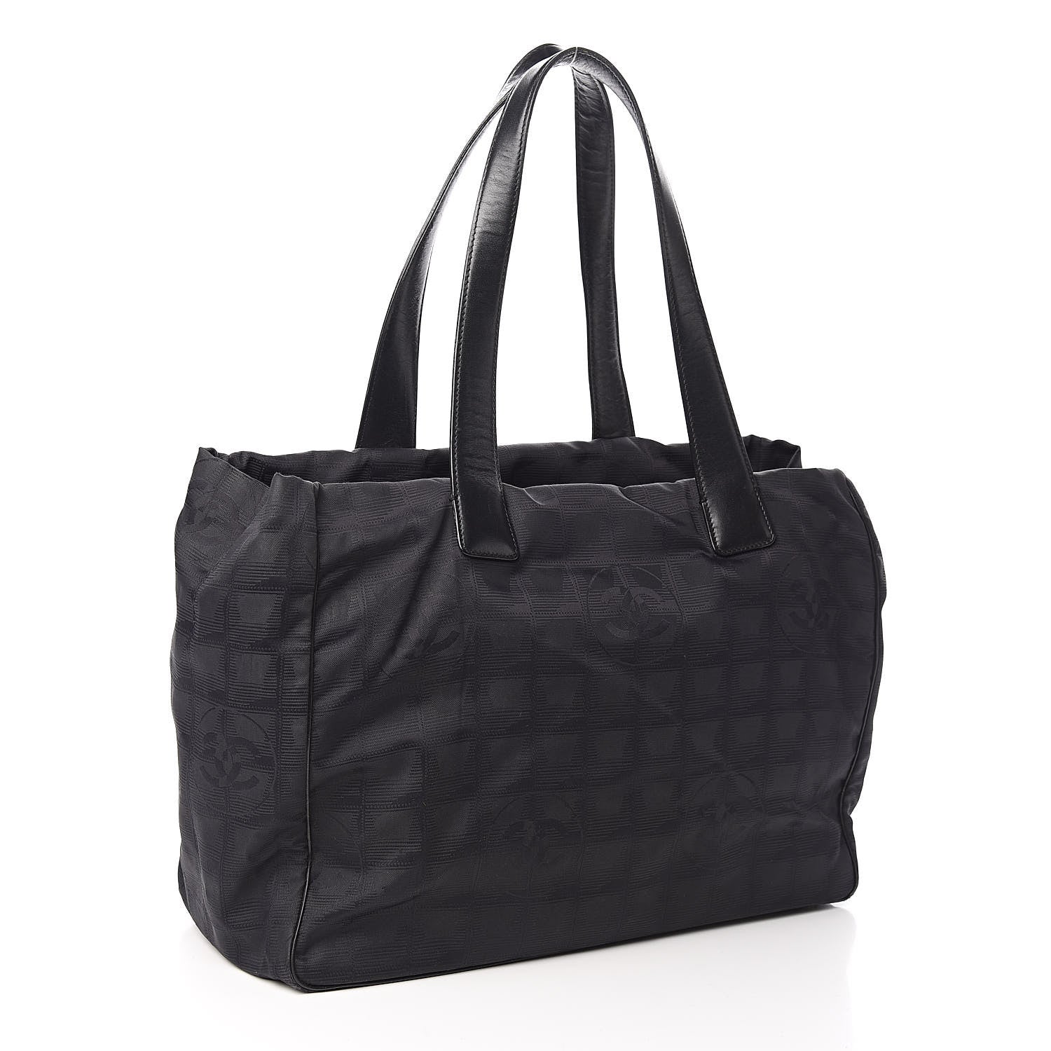 Chanel Nylon Large Travel Tote Black 3 of 11