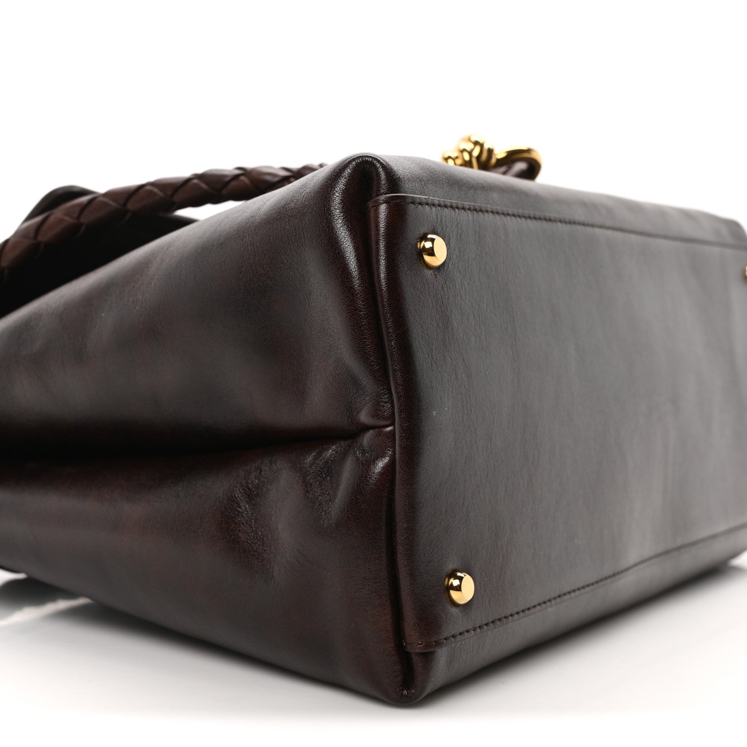 Bottega Veneta Silky Calfskin Medium Ciao Ciao Dark Mahogany 8 of 9