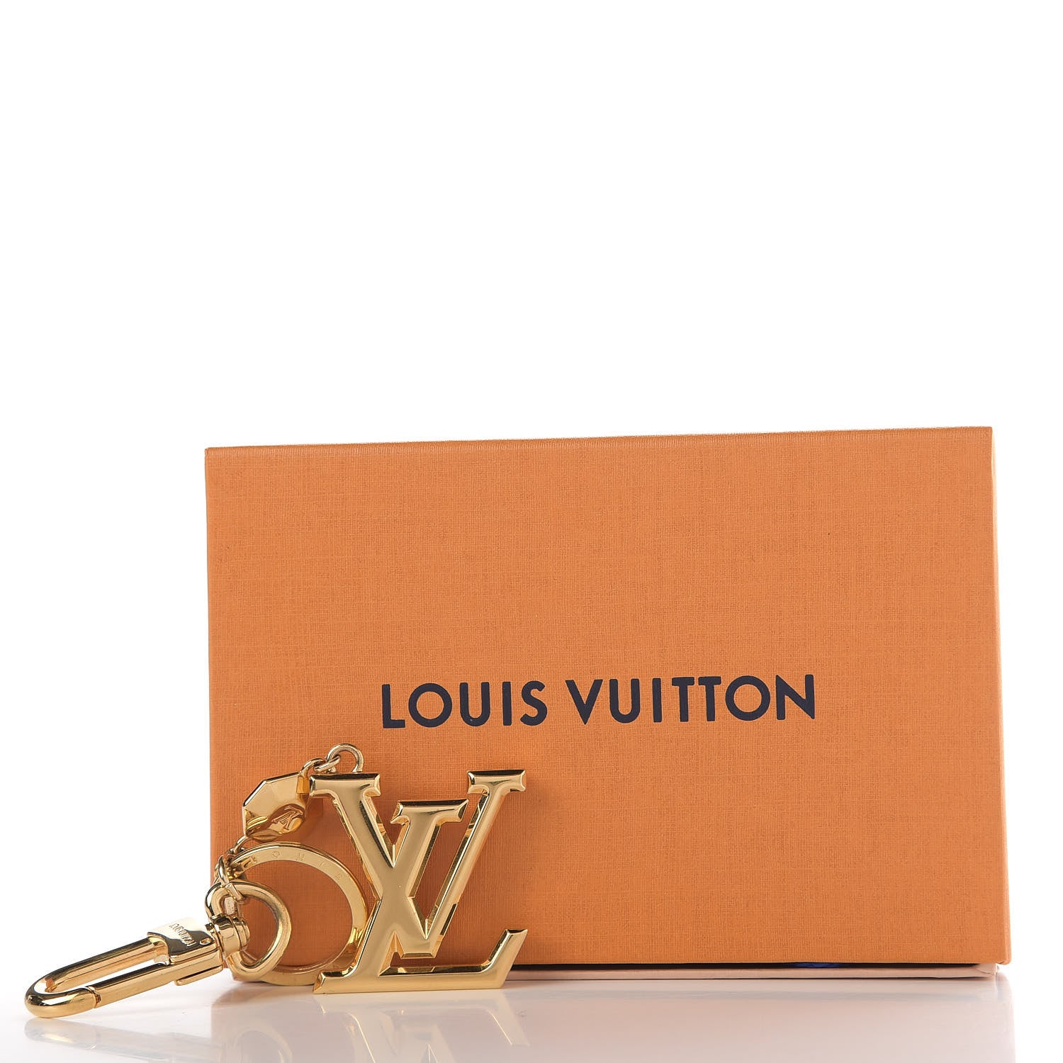 Louis Vuitton LV Facettes Bag Charm Key Holder Gold 7 of 7